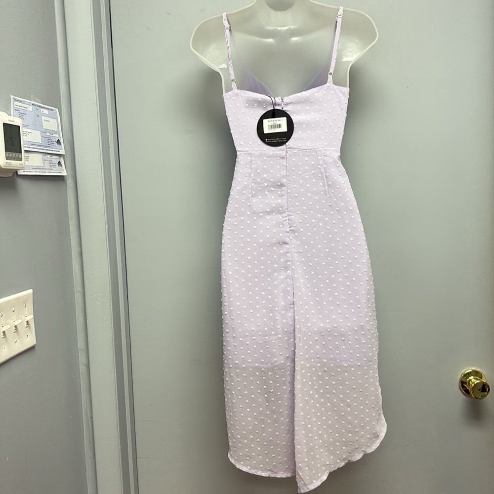 NEW White Fox MANY ROLES Midi Dress -Lilac Size Small - Picture 5 of 14